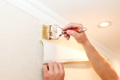 Pose de papier peint à Faÿ-lès-Nemours — revêtements muraux et toiles de verre